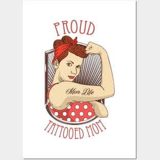 Proud Tattooed Mom - Momlife Posters and Art